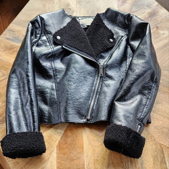 NWT Michael Kors Moto Jacket Size M - Picture 16 of 16